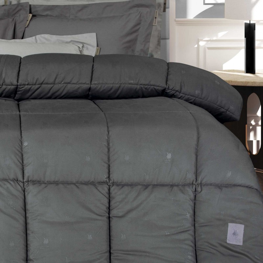 4447 Πάπλωμα Υπέρδιπλο  Dark Grey 220X240 Greenwich Polo Club