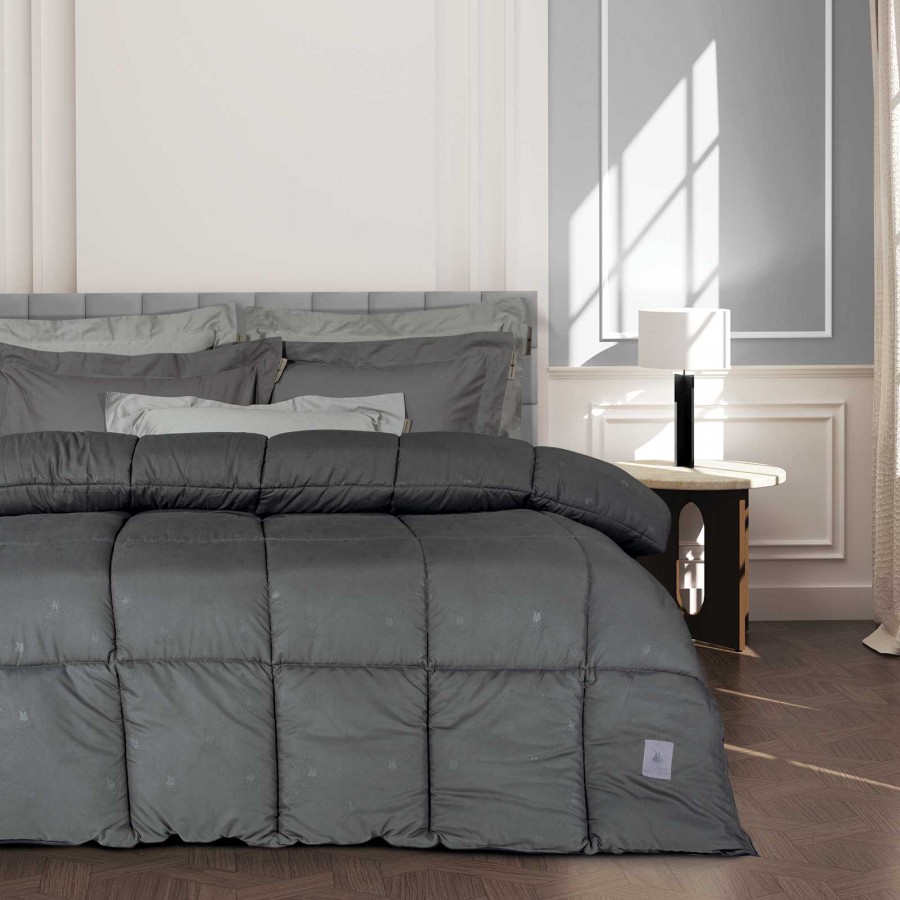 4447 Πάπλωμα Υπέρδιπλο  Dark Grey 220X240 Greenwich Polo Club