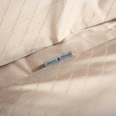 2290 Παπλωματοθήκη Σετ Υπέρδιπλη  Taupe 220X240 Greenwich Polo Club