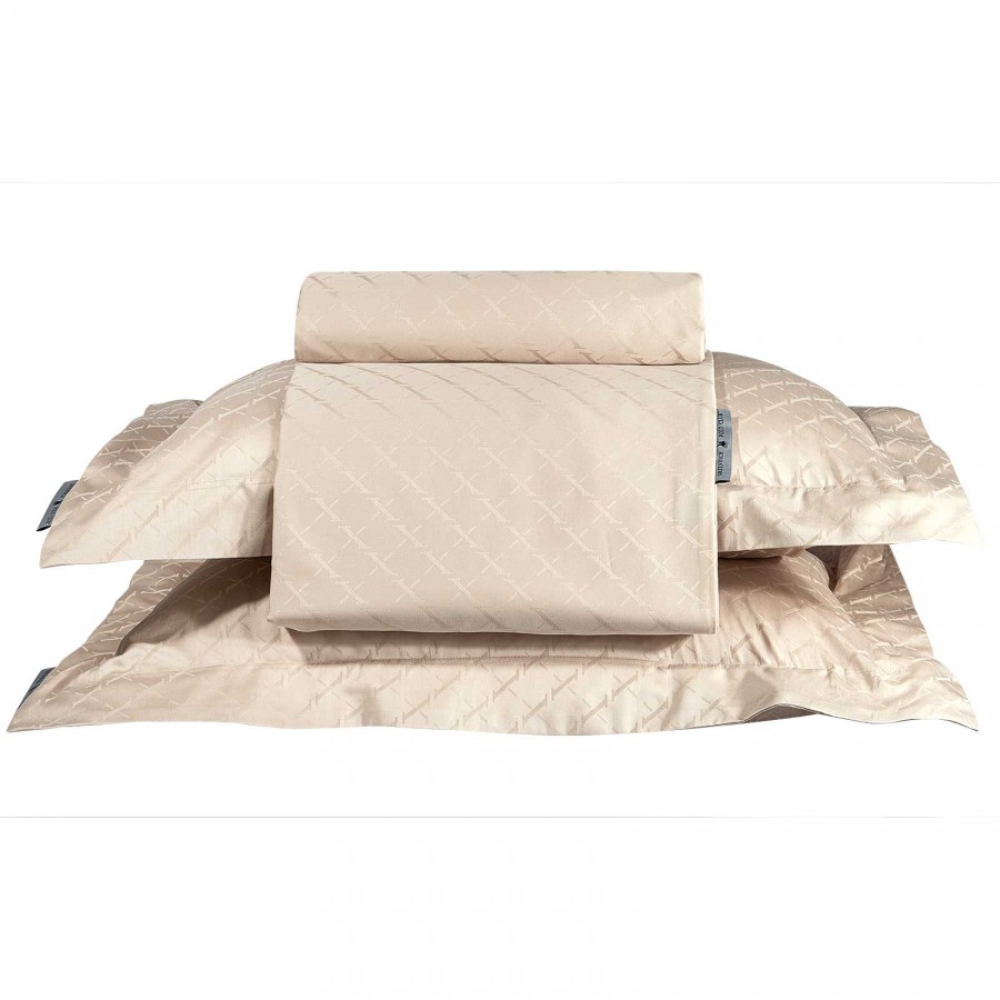 2290 Παπλωματοθήκη Σετ Υπέρδιπλη  Taupe 220X240 Greenwich Polo Club