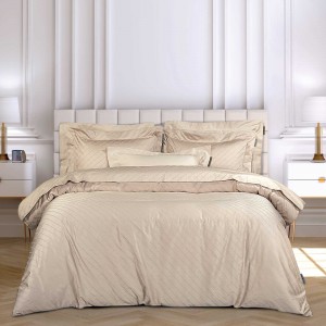 2290 Παπλωματοθήκη Σετ Υπέρδιπλη  Taupe 220X240 Greenwich Polo Club