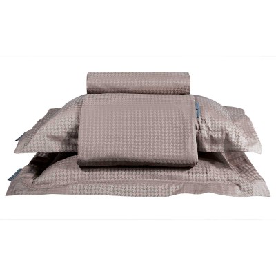 2293 Παπλωματοθήκη Σετ Υπέρδιπλη  Taupe 220X240 Greenwich Polo Club