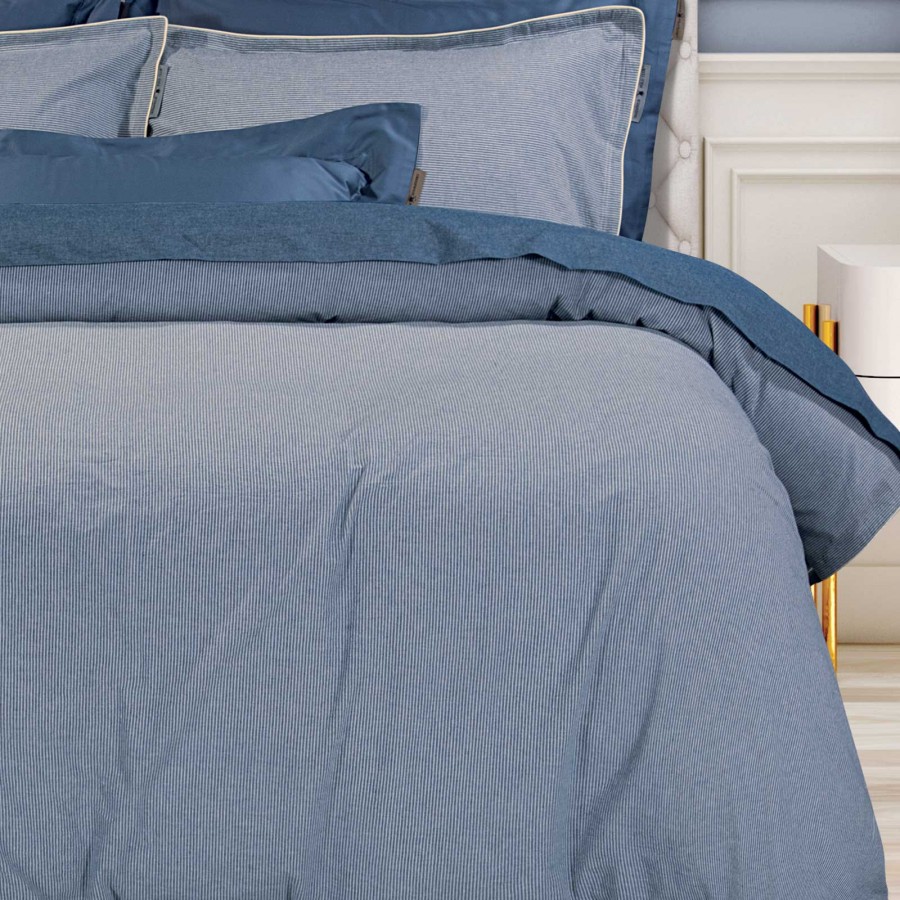 2294 Παπλωματοθήκη Σετ Υπέρδιπλη  Blue 220X240 Greenwich Polo Club