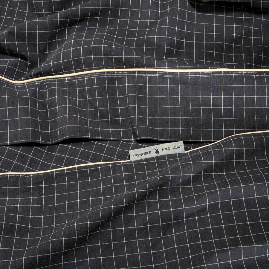 2297 Παπλωματοθήκη Σετ Υπέρδιπλη  Black 220X240 Greenwich Polo Club