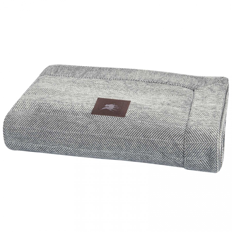 3947 Ριχτάρι Διθέσιου Καναπέ Grey 180X250 Greenwich Polo Club