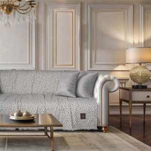 3980 Ριχτάρι Διθέσιου Καναπέ Grey 180X250 Greenwich Polo Club