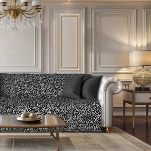 3981 Ριχτάρι Διθέσιου Καναπέ Black 180X250 Greenwich Polo Club