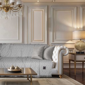 3950 Ριχτάρι Τριθέσιου Καναπέ Grey 180X300 Greenwich Polo Club