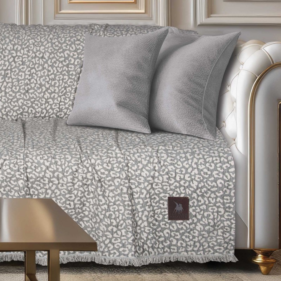 3980 Ριχτάρι Τριθέσιου Καναπέ Grey 180X300 Greenwich Polo Club