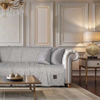 3980 Ριχτάρι Τριθέσιου Καναπέ Grey 180X300 Greenwich Polo Club