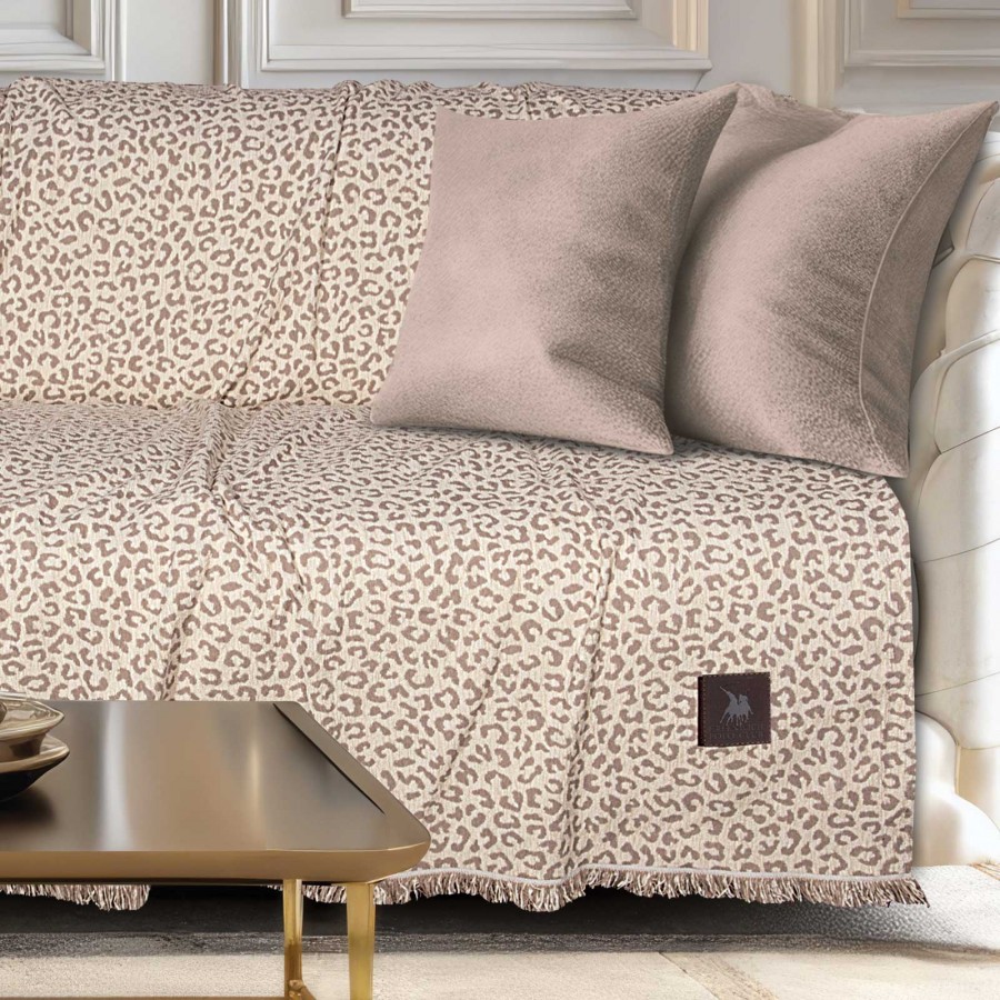 3982 Ριχτάρι Τριθέσιου Καναπέ Beige 180X300 Greenwich Polo Club