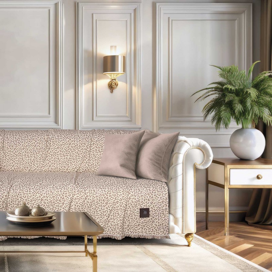 3982 Ριχτάρι Τριθέσιου Καναπέ Beige 180X300 Greenwich Polo Club
