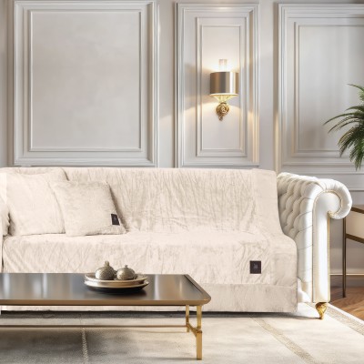 3968 Ριχτάρι Velvet Τριθέσιου Καναπέ Ivory 180X300 Greenwich Polo Club 3968 Ριχτάρι Velvet Τριθέσιου Καναπέ Ivory 180X300 Greenwich Polo Club