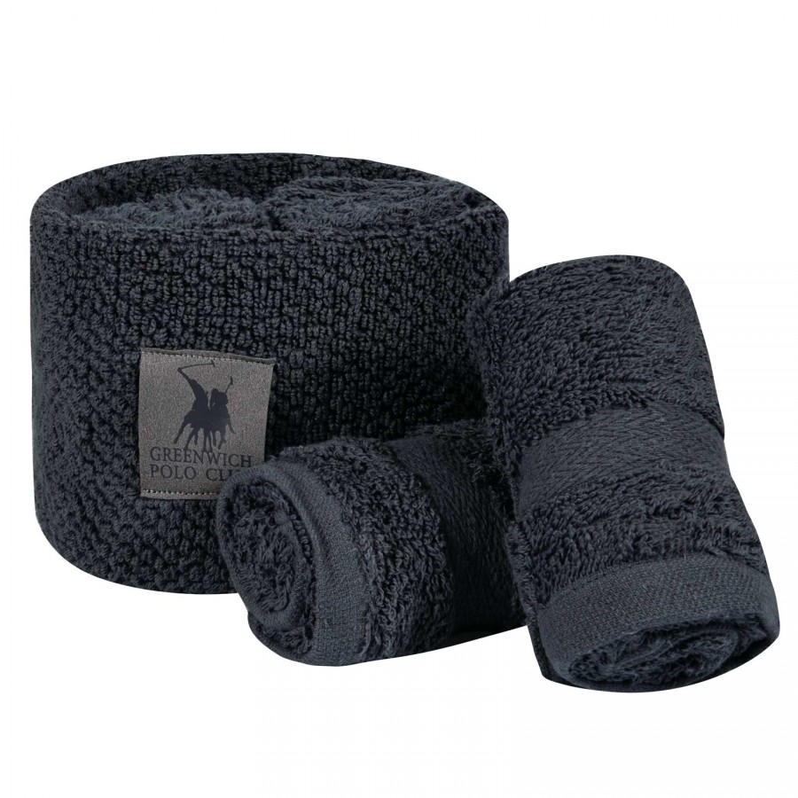 4106 Σετ Πετσέτες 4Τμχ  Dark Grey 30X30 Greenwich Polo Club