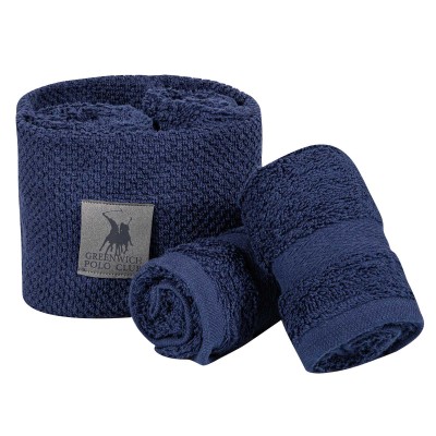4108 Σετ Πετσέτες 4Τμχ  Navy Blue 30X30 Greenwich Polo Club
