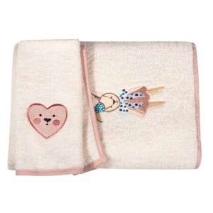 8859 Σετ Πετσέτες Baby  Pink  Greenwich Polo Club