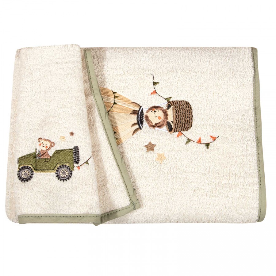 8860 Σετ Πετσέτες Baby  Olive Green  Greenwich Polo Club
