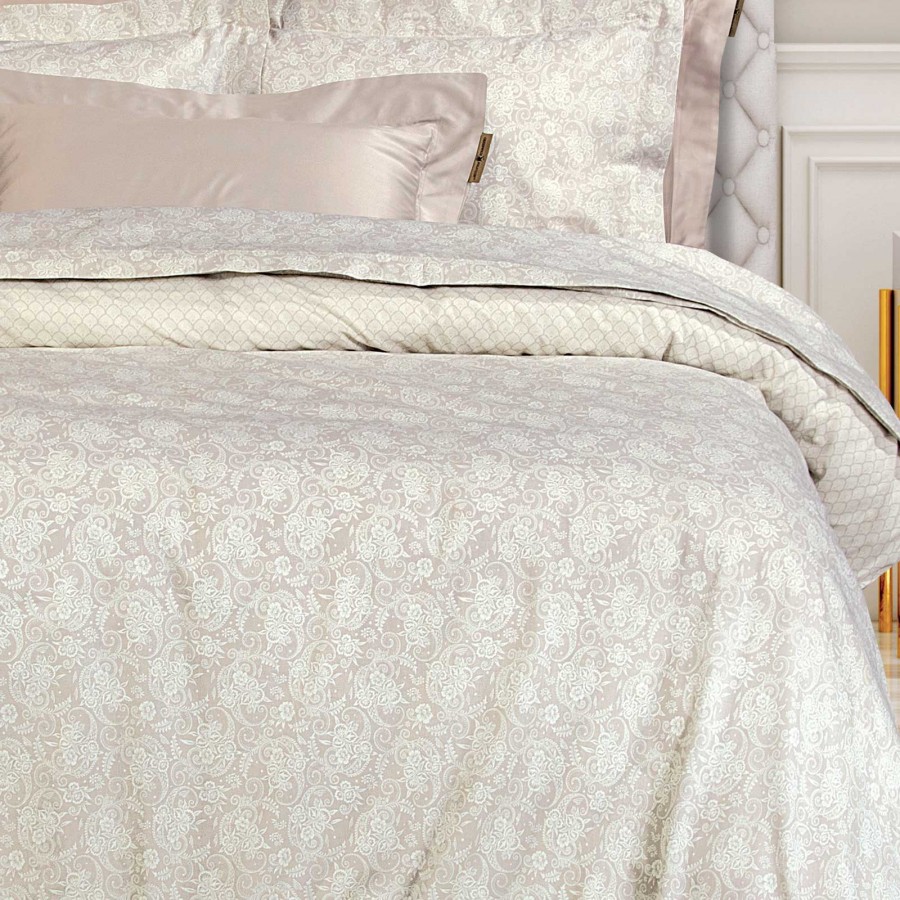 2369 Σετ Σεντόνια King Size Ecru/Taupe 260X280 Greenwich Polo Club