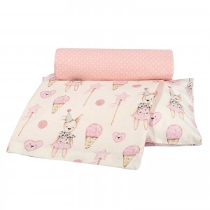 8859 Σετ Σεντόνια Baby Κούνιας Pink/Ivory 130X170 Greenwich Polo Club 8859 Σετ Σεντόνια Baby Κούνιας Pink/Ivory 130X170 Greenwich Polo Club