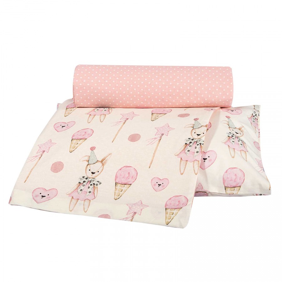 8859 Σετ Σεντόνια Baby Κούνιας Pink/Ivory 130X170 Greenwich Polo Club 8859 Σετ Σεντόνια Baby Κούνιας Pink/Ivory 130X170 Greenwich Polo Club