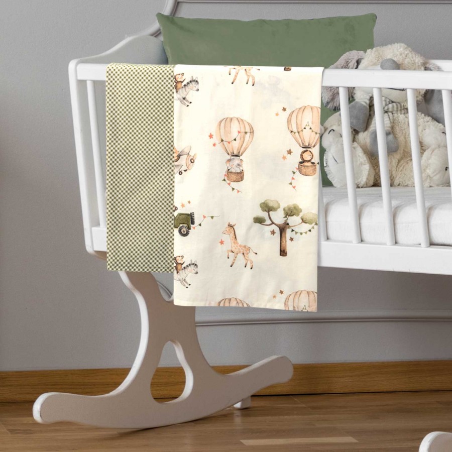 8860 Σετ Σεντόνια  Baby Λίκνου Ivory/Olive Green 70X120 Greenwich Polo Club 8860 Σετ Σεντόνια  Baby Λίκνου Ivory/Olive Green 70X120 Greenwich Polo Club