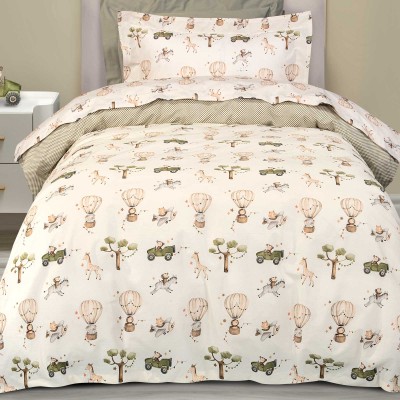 8860 Σετ Σεντόνια Μονά  Ivory/Olive Green 170X260 Greenwich Polo Club