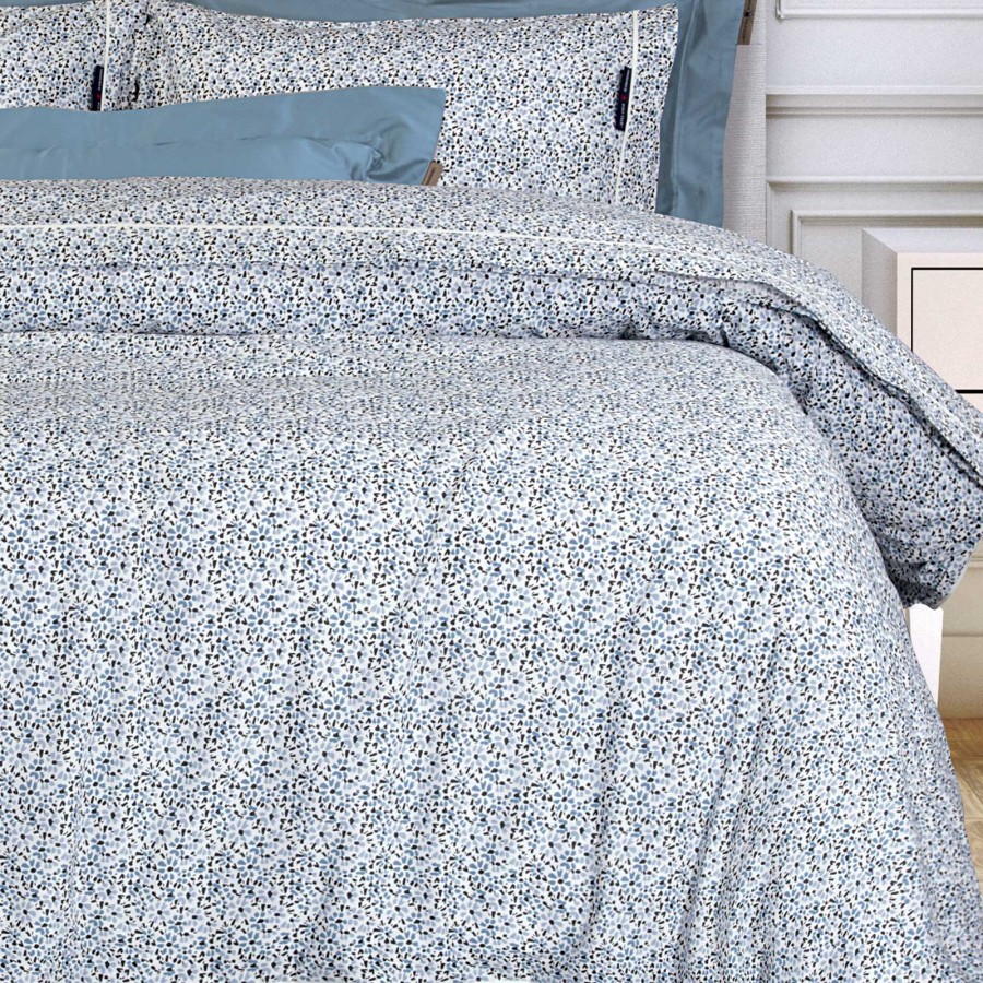 2360 Σετ Σεντόνια Υπέρδιπλα  White/Blue 240X260 Greenwich Polo Club
