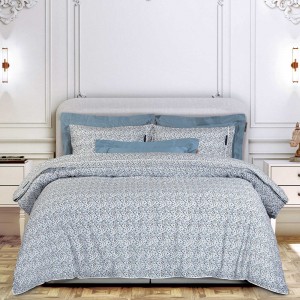 2360 Σετ Σεντόνια Υπέρδιπλα  White/Blue 240X260 Greenwich Polo Club