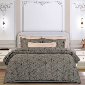 2366 Σετ Σεντόνια Υπέρδιπλα  Black/Beige 240X260 Greenwich Polo Club