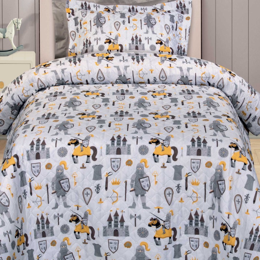 8861 Κουβερλί Μονό 160X240 Κρεμ/Γκρι Greenwich Polo Club