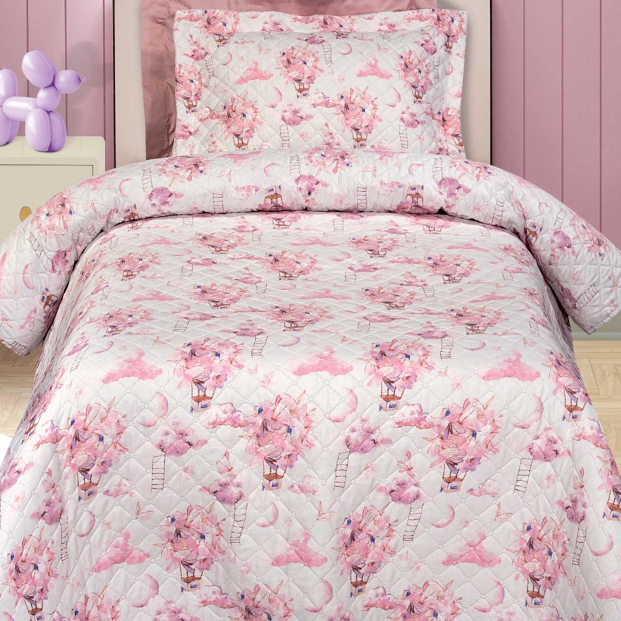 8864 Κουβερλί Μονό 160X240 Ροζ Greenwich Polo Club