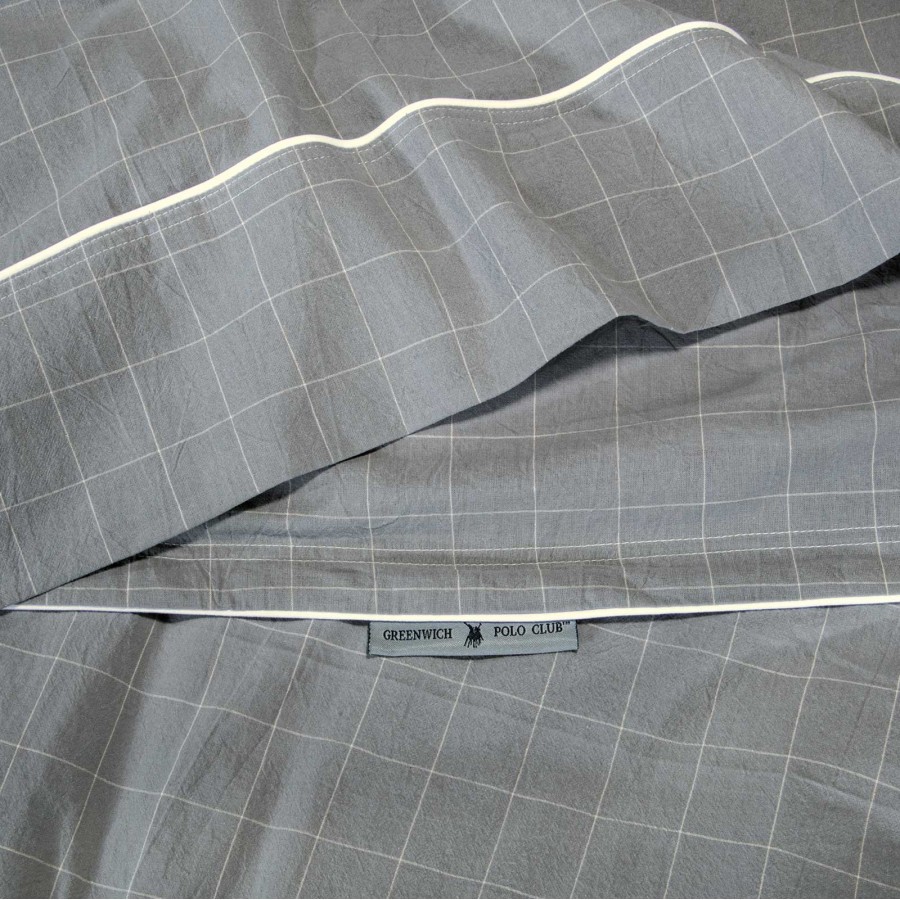 2373 Σετ Σεντόνια King 250X270 Γκρι Greenwich Polo Club