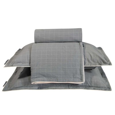 2373 Παπλωματοθήκη Σετ Υπέρδιπλη 220X240 Γκρι Greenwich Polo Club