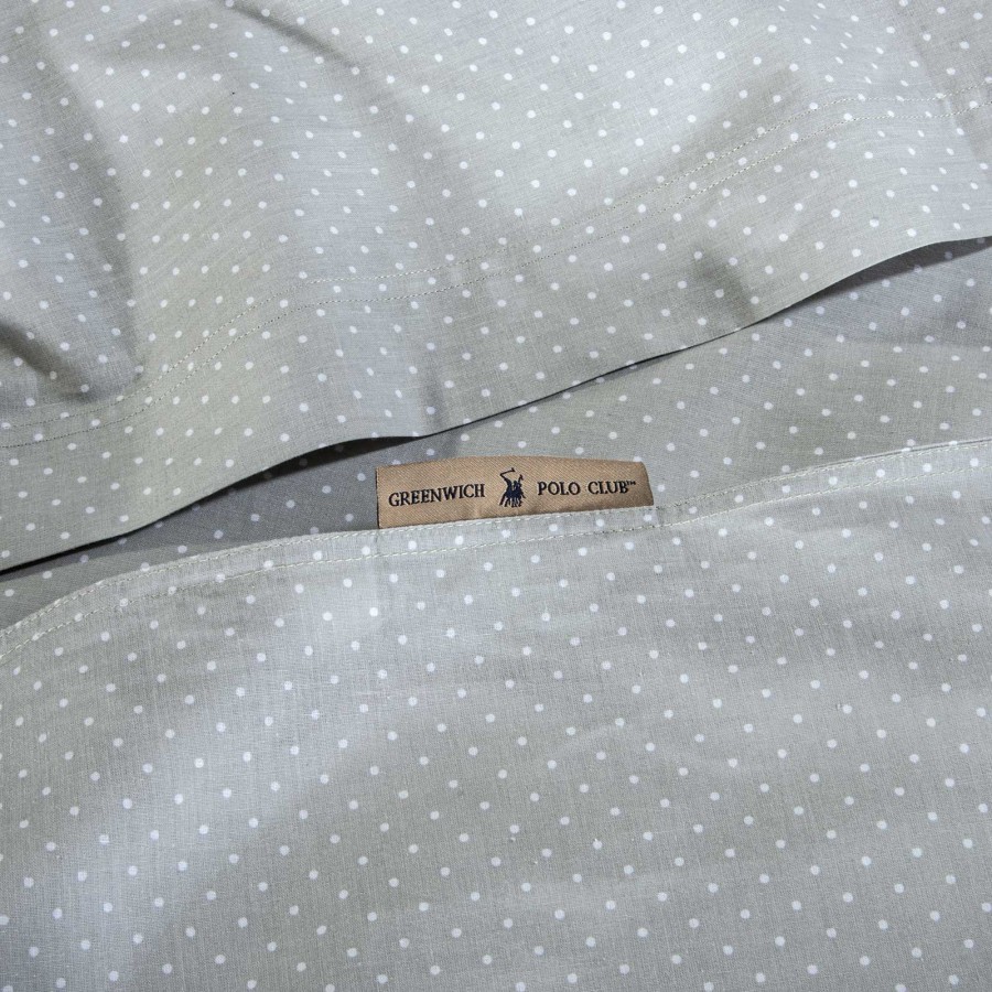 2391 Παπλωματοθήκη King 240X260 Γκρι Greenwich Polo Club