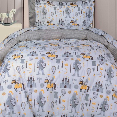 8861 Σετ Παπλωματοθήκη Μονή 160X240 Κρεμ/Γκρι Greenwich Polo Club