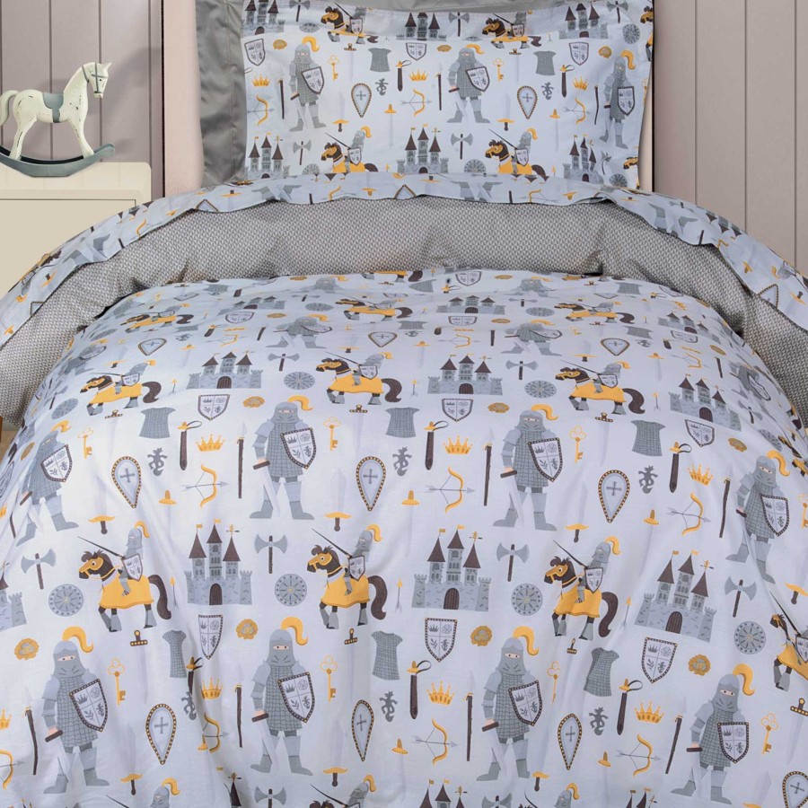 8861 Σετ Παπλωματοθήκη Μονή 160X240 Κρεμ/Γκρι Greenwich Polo Club