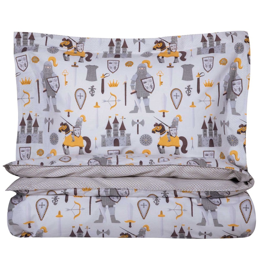 8861 Σετ Παπλωματοθήκη Μονή 160X240 Κρεμ/Γκρι Greenwich Polo Club