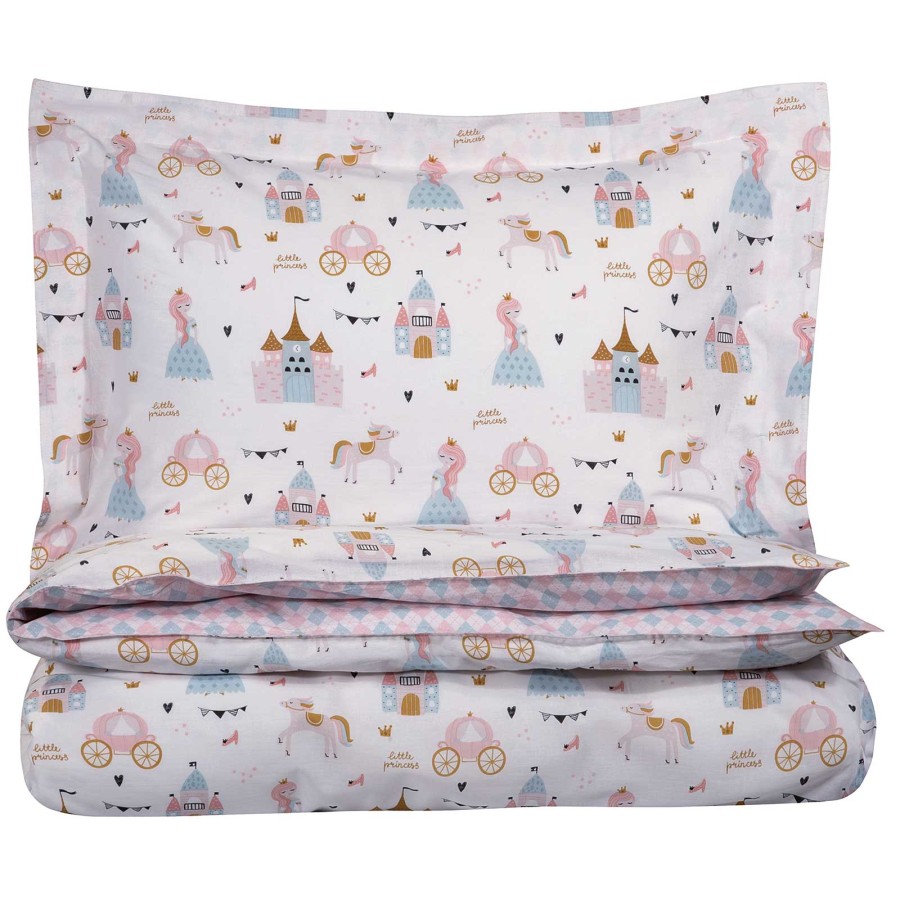 8865 Σετ Παπλωματοθήκη Μονή 160X240 Ροζ/Μέντα Greenwich Polo Club