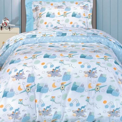 8866 Σετ Παπλωματοθήκη Μονή 160X240 Μπλε Greenwich Polo Club