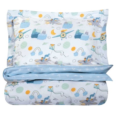 8866 Σετ Παπλωματοθήκη Μονή 160X240 Μπλε Greenwich Polo Club