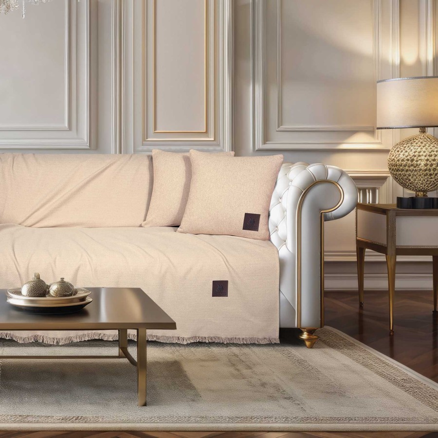 3987 Ριχτάρι Τριθέσιου Καναπέ 180X300 Μπεζ Greenwich Polo Club