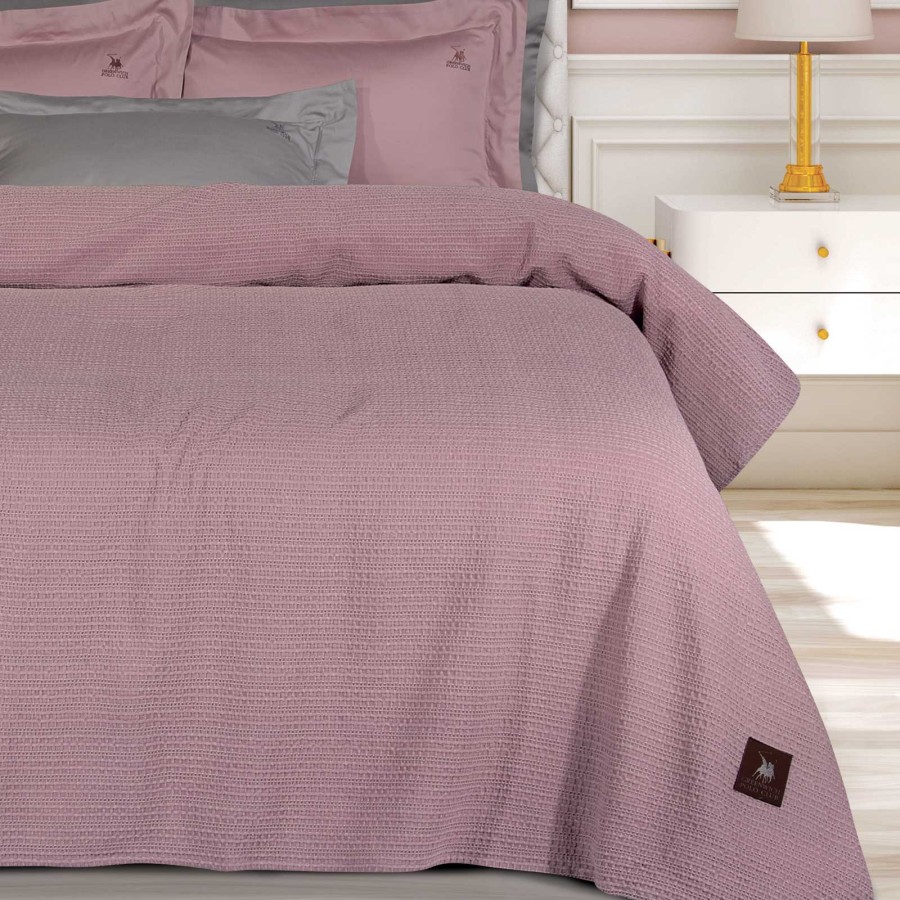 4458 Κουβέρτα Πικέ 240X260 Nude Greenwich Polo Club