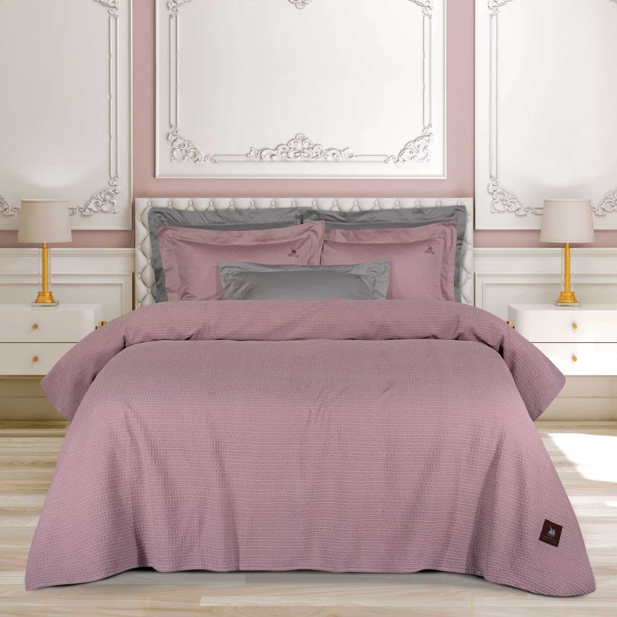 4458 Κουβέρτα Πικέ 240X260 Nude Greenwich Polo Club