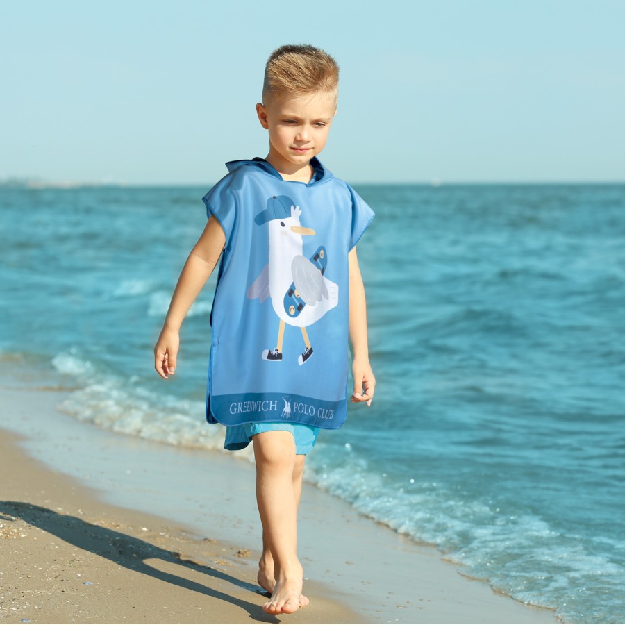 4177 Πόντσο Θαλάσσης Junior 50X115 Μπλε Greenwich Polo Club