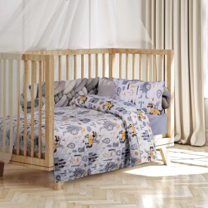 8861 Κουβερλί Baby 120X160 Κρεμ/Γκρι Greenwich Polo Club