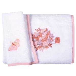8864 Σετ Πετσέτες Baby Λευκό/Ροζ Greenwich Polo Club
