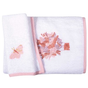 8864 Σετ Πετσέτες Baby Λευκό/Ροζ Greenwich Polo Club