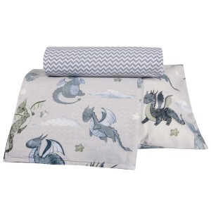 8863 Σετ Σεντόνια Baby 130X170 Μπεζ/Μπλε Greenwich Polo Club