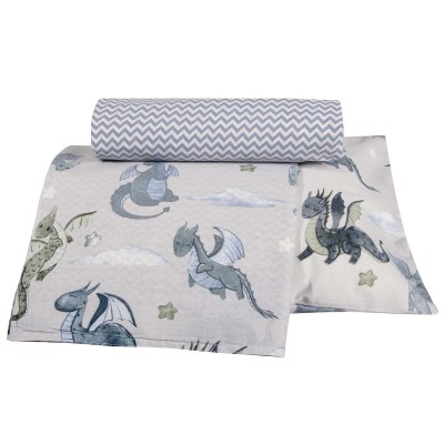 8863 Σετ Σεντόνια Baby 130X170 Μπεζ/Μπλε Greenwich Polo Club