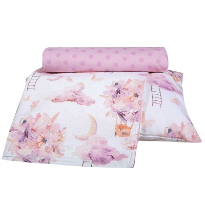 8864 Σετ Σεντόνια Baby 130X170 Ροζ Greenwich Polo Club